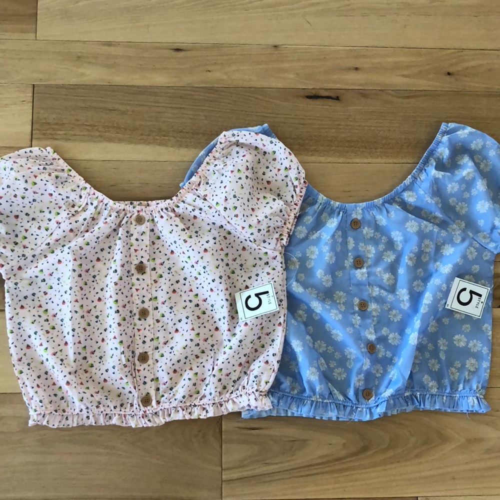 NWT 2 summer blouse bundle size Large